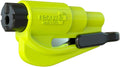resqme The Original Emergency Keychain Car Escape Tool, 2-in-1 Seatbelt Cutter and Window Breaker, Made in USA, Yellow - Compact Emergency Hammer