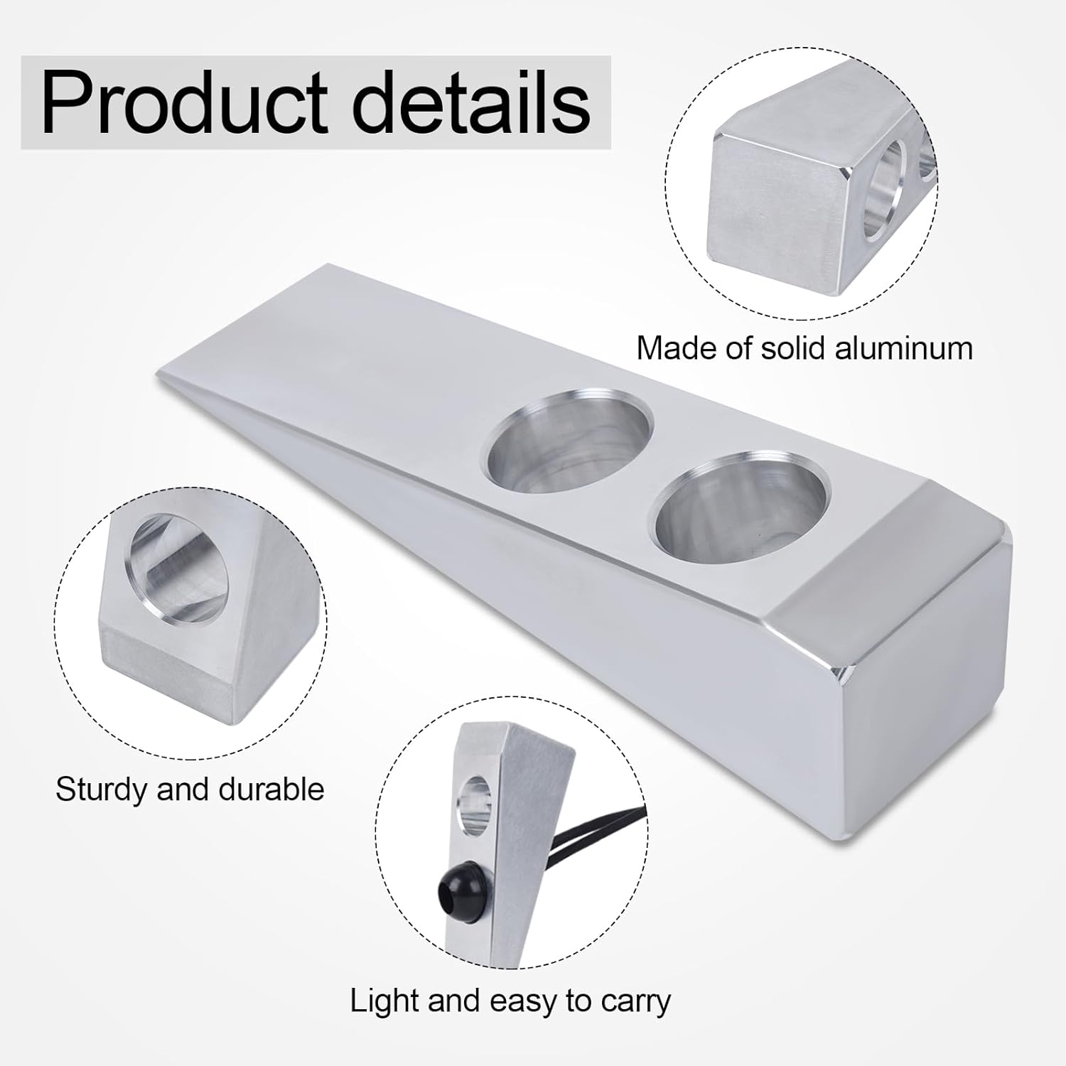 Firefighter Wedge, Aluminium Firefighter Wedge Fit for Halligan or FuBar Tool