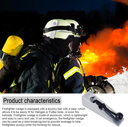 Firefighter Wedge, Aluminium Firefighter Wedge Fit for Halligan or FuBar Tool