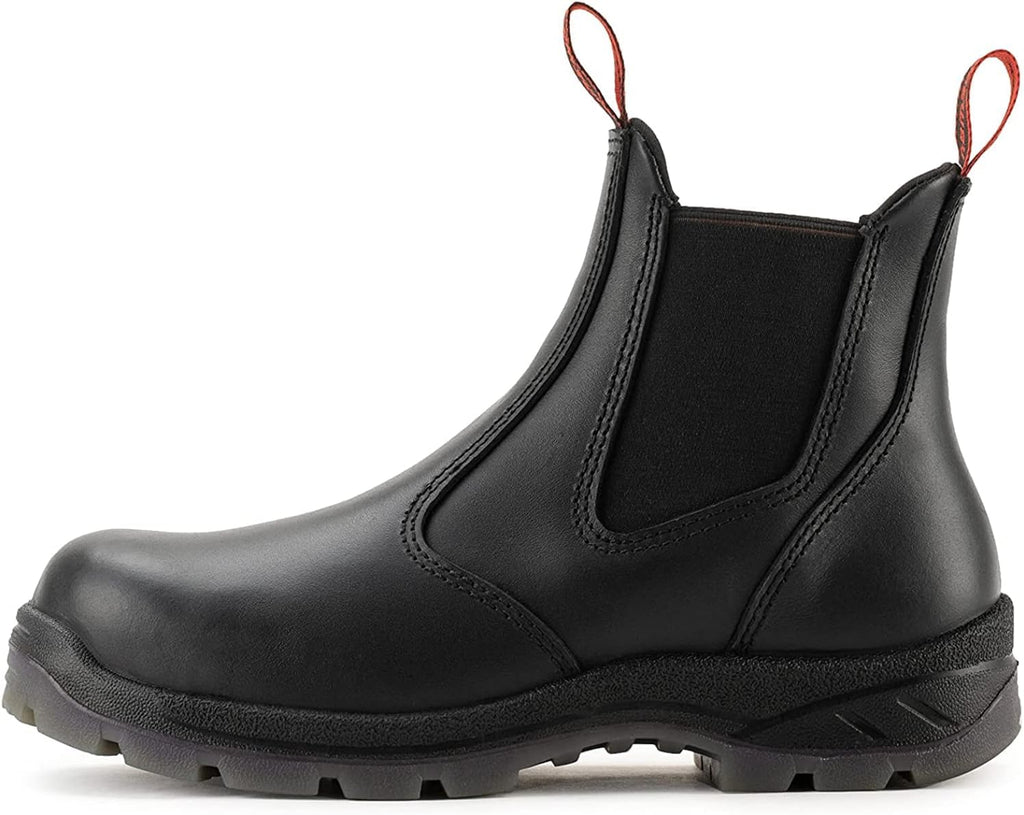 SUREWAY Men's Slip On Work Boots for Men,Upgraded Slip/Water Resistant,Electric Hazard,Fire Station Mechanic Work Boots/Shoes