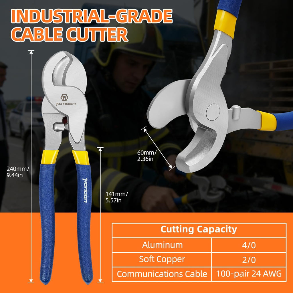 4Pack Firefighter Tools Heavy Duty, Fireman Gear Equipment Accessories for Emergency Responders, Includes Wire Cutters, Pliers Wrench, Screwdrivers, and Window Breaker Seatbelt Cutter
