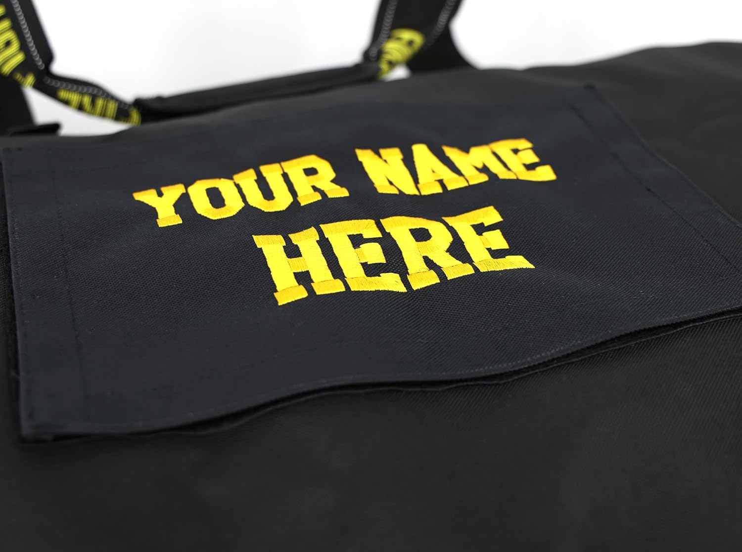 Lightning X Customizable Premium 3XL Firefighter Step-in Turnout Fire Gear Bag w/Embroidered Name - BLACK