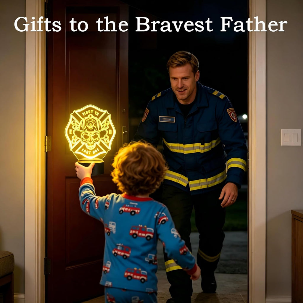 Firefighter Gifts, Fire Fighter Gifts Men, Fireman Night Light with 16 Colors Changing & Timer & Dimmer, Creative Gifts for Easter, Birthday, Father's Day, Graduation, Thank you for Firefighter, Women