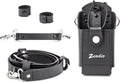 Zeadio Leather Universal Radio Holster, Heavy Duty Radio Pouch Holder with Anti-Sway Radio Strap for Kenwood Motorola Baofeng Two Way Walkie Talkies, Pack of 1