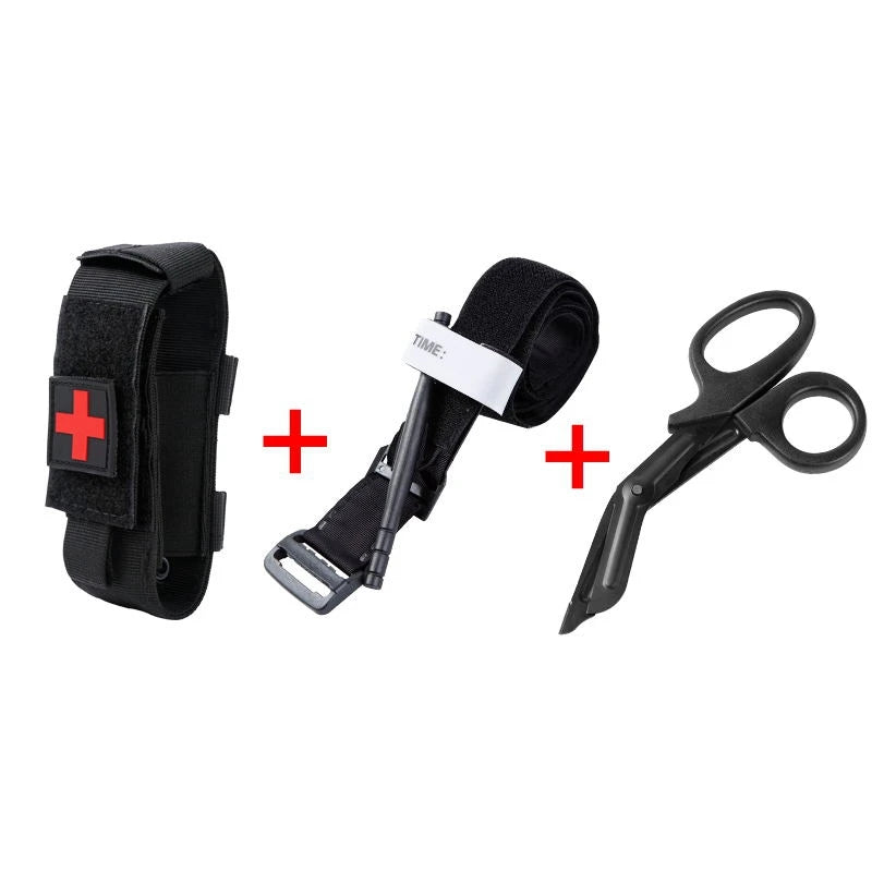 Cat First Aid Kit Medical Tourniquet Scissors Molle Storage Trauma Bracket Set Survival Tool  Accessories Gear